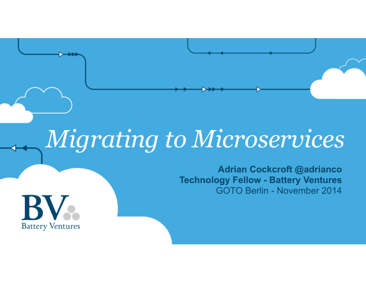 migrating to microservices