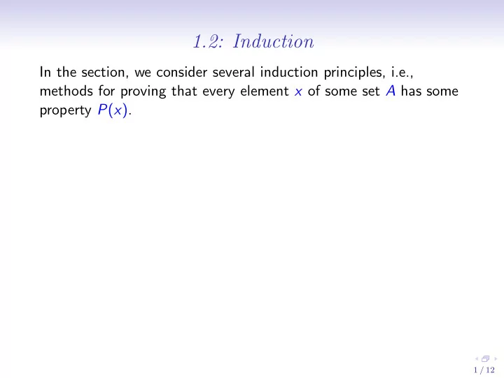 1 2 induction