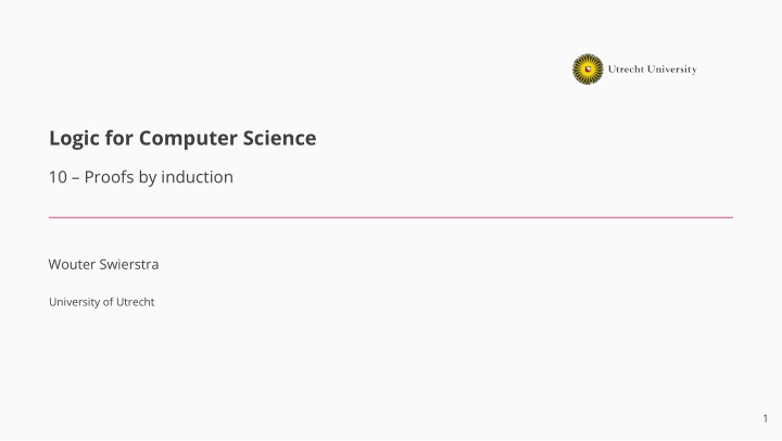 logic for computer science