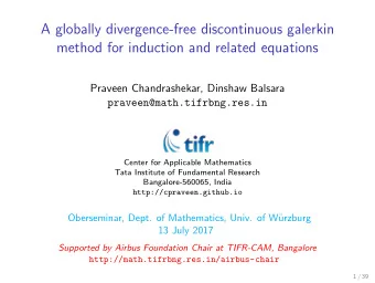 A globally divergence-free discontinuous galerkin  method for induction and related equations