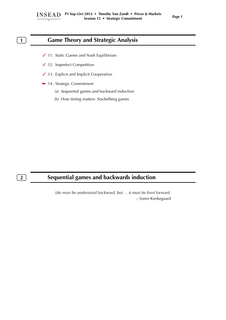 game theory and strategic analysis