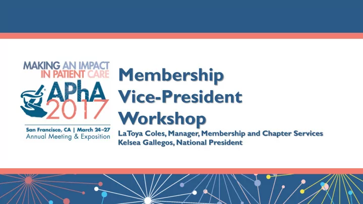 vice president workshop