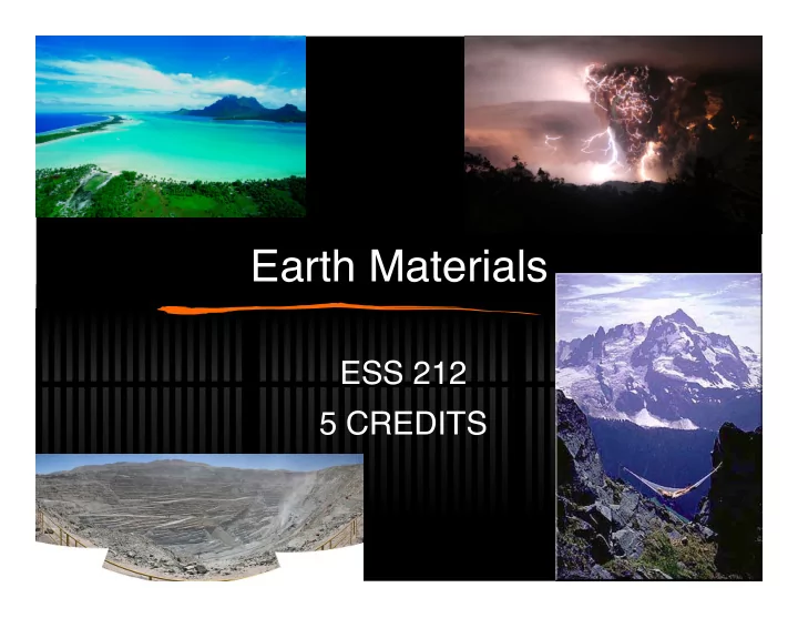 earth materials