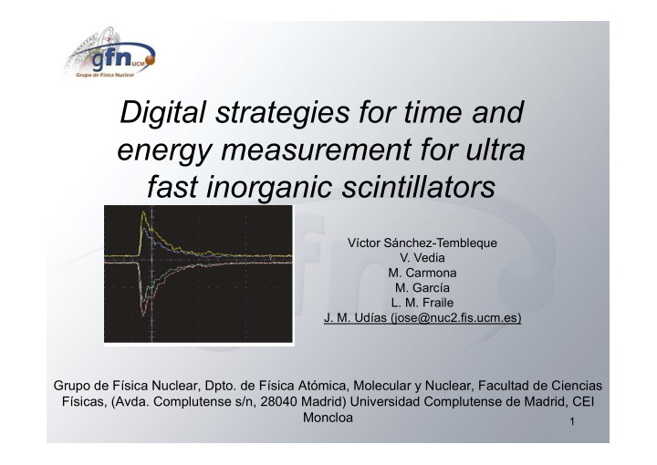 digital strategies for time and energy measurement for