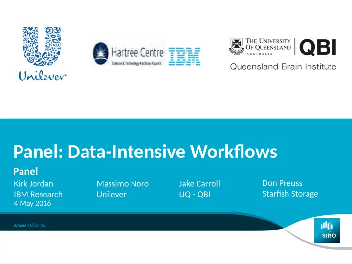 panel data intensive workfmows