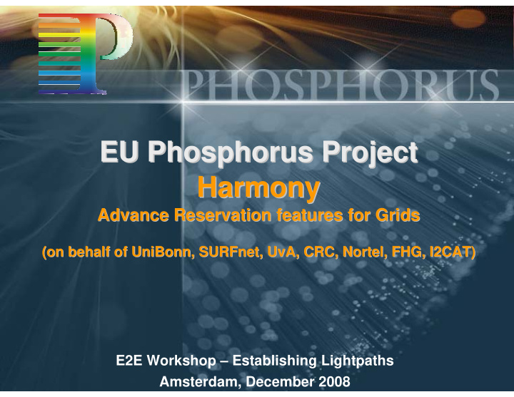 eu phosphorus phosphorus project project eu harmony