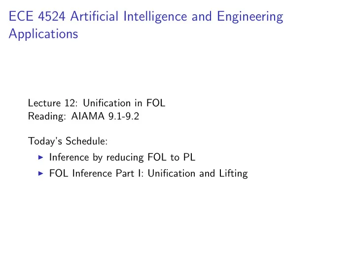 ece 4524 artificial intelligence and engineering
