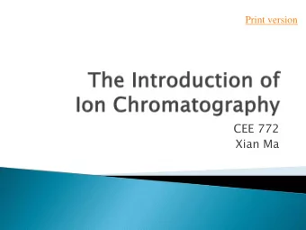 CEE 772  Xian Ma  1, Introduction  What is IC? What are their names of each part?  2, Principle