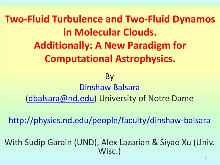two fluid turbulence and two fluid dynamos in molecular