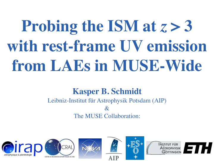probing the ism at z 3 with rest frame uv emission from