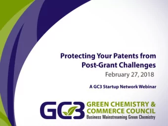 practice    An advocate for government policy &amp; funding that advances green  chemistry