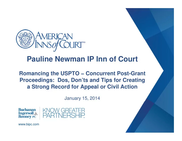 pauline newman ip inn of court