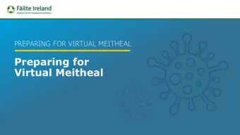 Preparing for  Virtual Meitheal  Preparing for Virtual  Meitheal  Video 1 of 4  What is Meitheal?