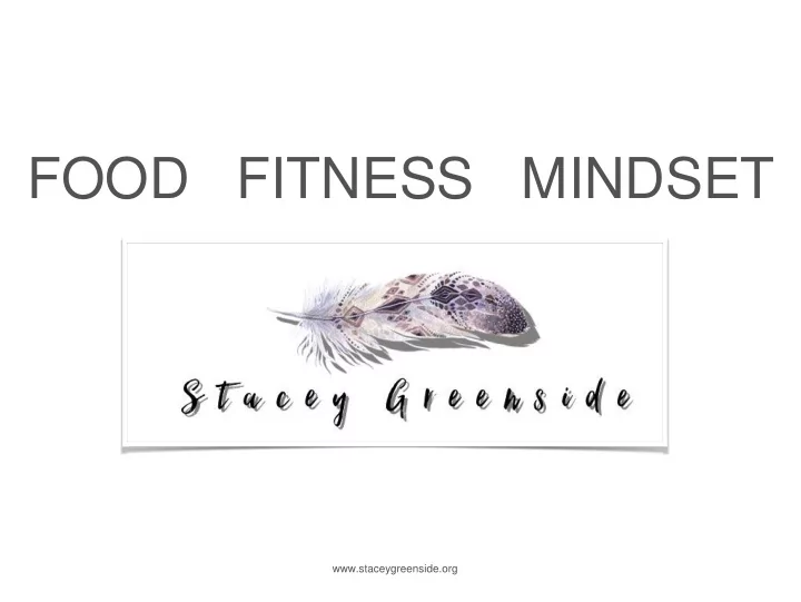 food fitness mindset