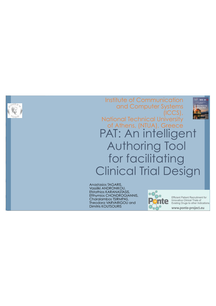 pat an intelligent authoring tool for facilitating