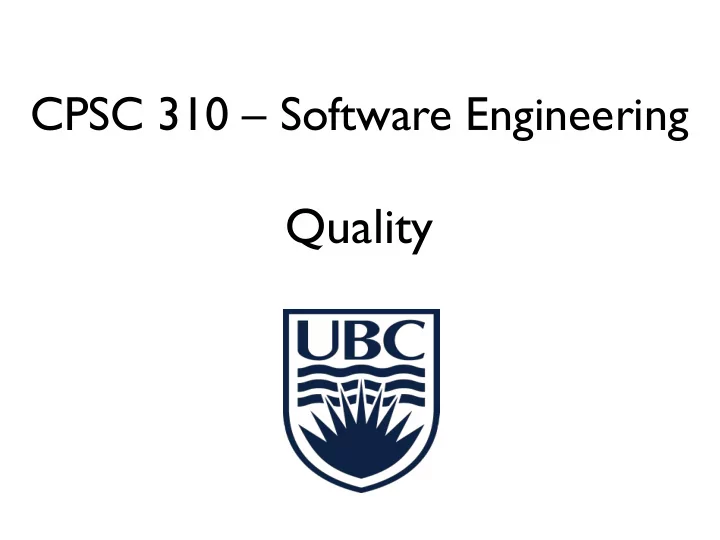 quality learning goals
