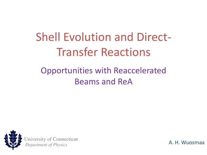 transfer reactions