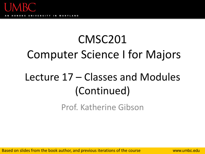 computer science i for majors