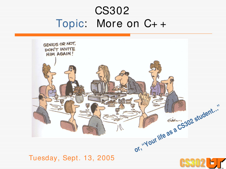 cs302 topic more on c