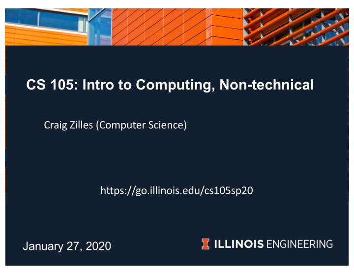 cs 105 intro to computing non technical