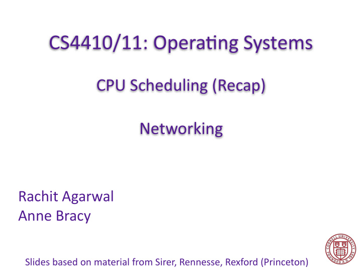 cs4410 11 opera ng systems