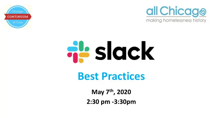 best practices
