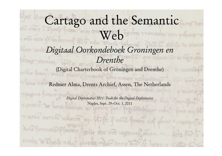 cartago and the semantic web
