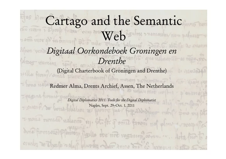 cartago and the semantic web