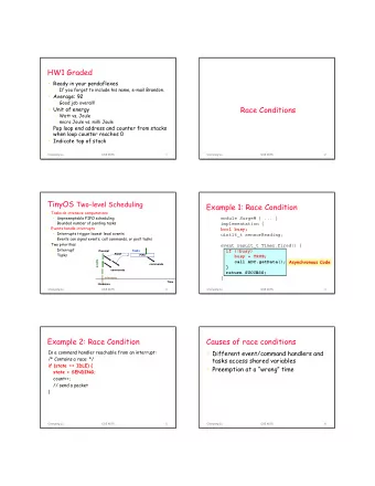 HW1 Graded   Ready in your pendaflexes   If you forget to include his name, e-mail Brandon.