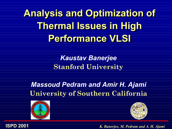 analysis and optimization of analysis and optimization of