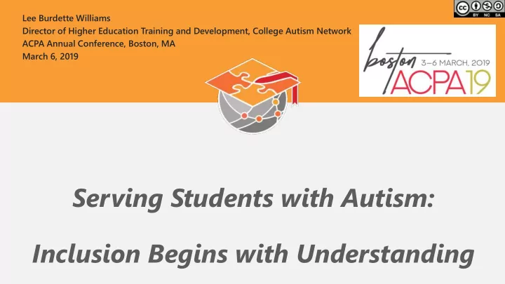 serving students with autism inclusion begins with