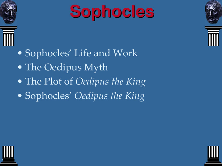 sophocles sophocles