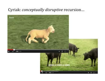 Cyriak: conceptually disruptive recursion  Baaa