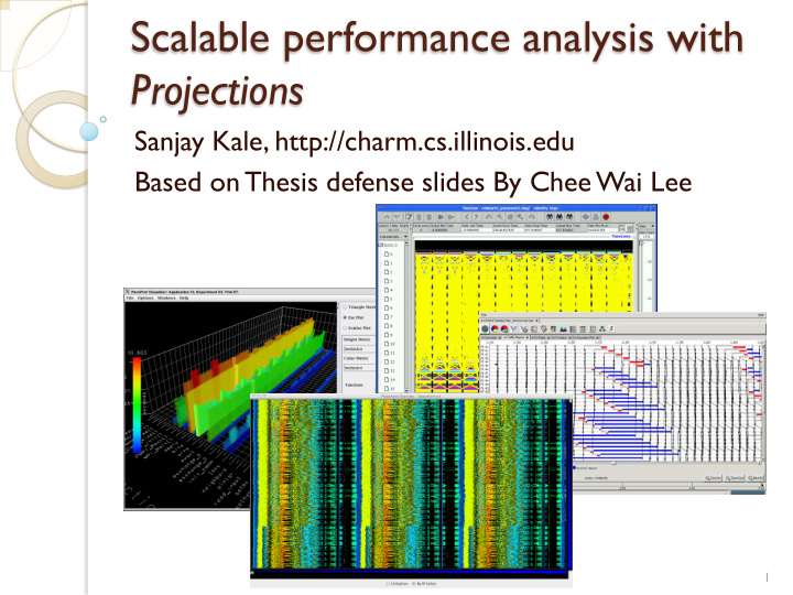 scalable performance analysis with projections
