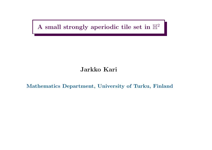 jarkko kari