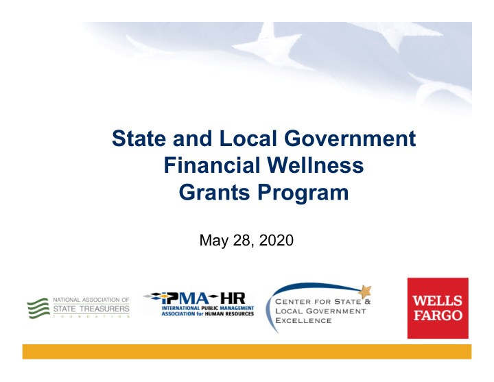 state and local government financial wellness grants