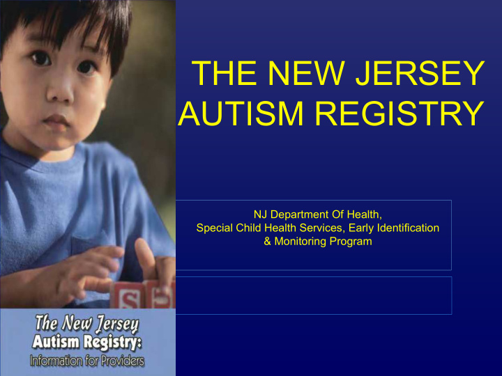autism registry