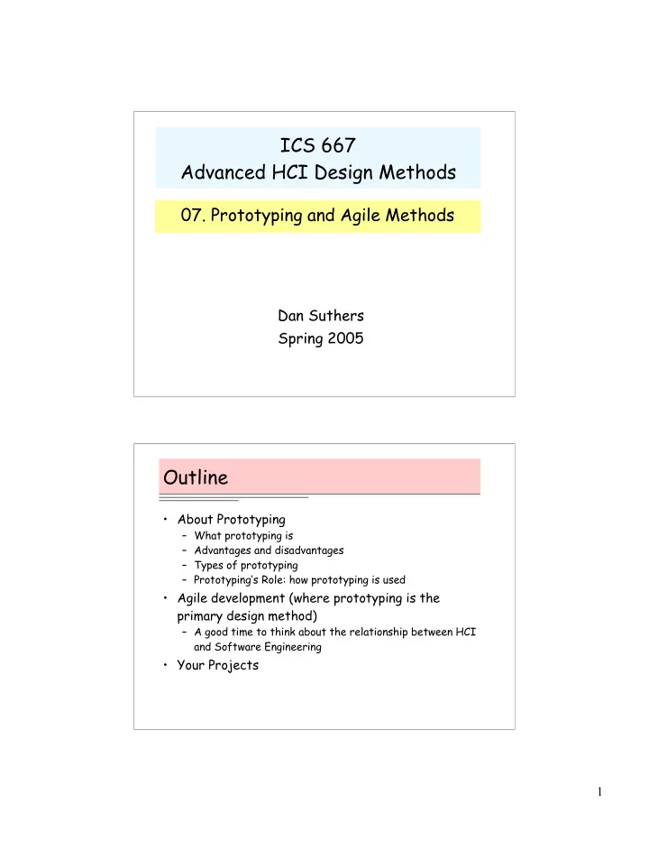 ics 667 advanced hci design methods