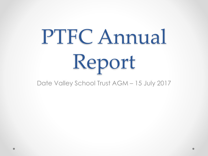 ptfc annual report