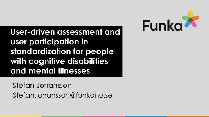 standardization for people