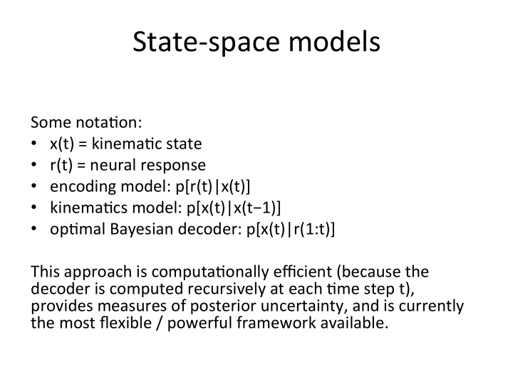 state space models