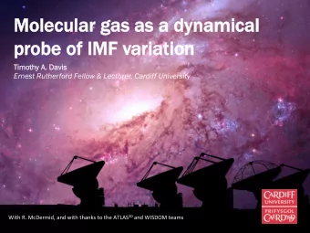 Molecular g  gas a  as a  a d  dynamical  IMF v  variation  probe o  of I  IMF v  variation  Timo