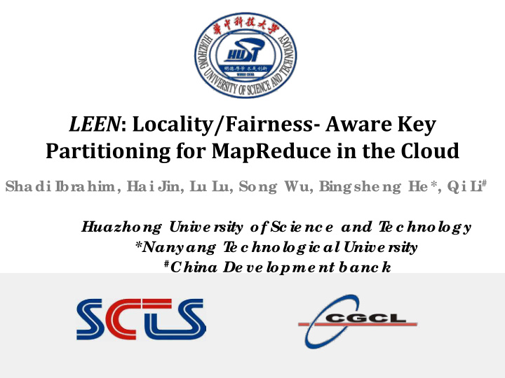 leen locality fairness aware key partitioning for