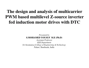 The design and analysis of multicarrier  The design and analysis of multicarrier  PWM based