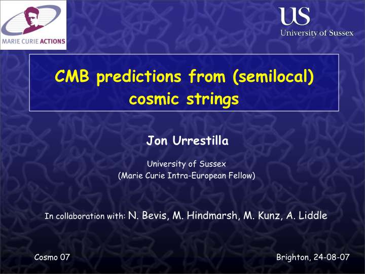 cmb predictions from semilocal cosmic strings