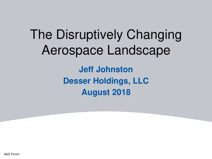 aerospace landscape