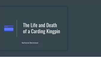 The Life and Death  of a Carding Kingpin  Nathaniel Beckstead  whoami  Nathaniel Beckstead  Blue