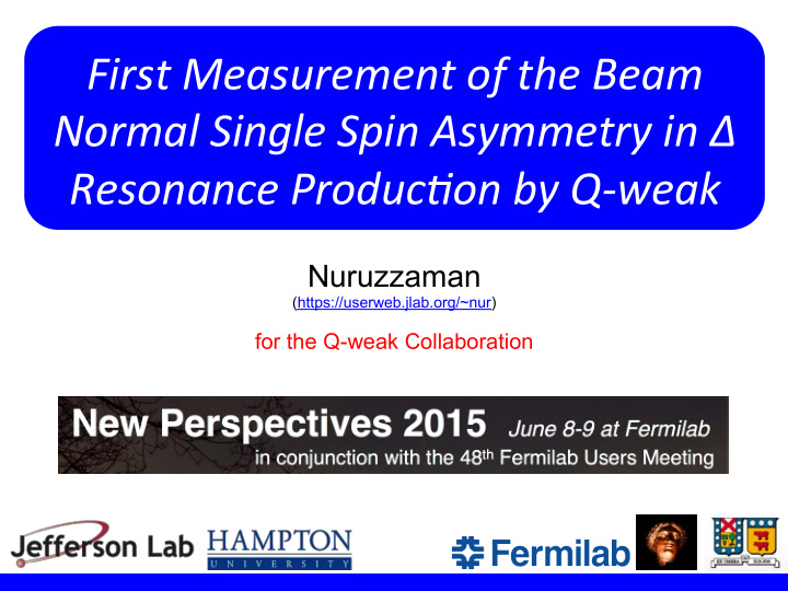 first measurement of the beam normal single spin