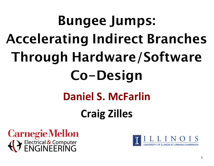bungee jumps accelerating indirect branches through