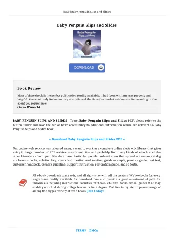 Baby Penguin Slips and Slides  Baby Penguin Slips and Slides  Book Review  Book Review  Most of
